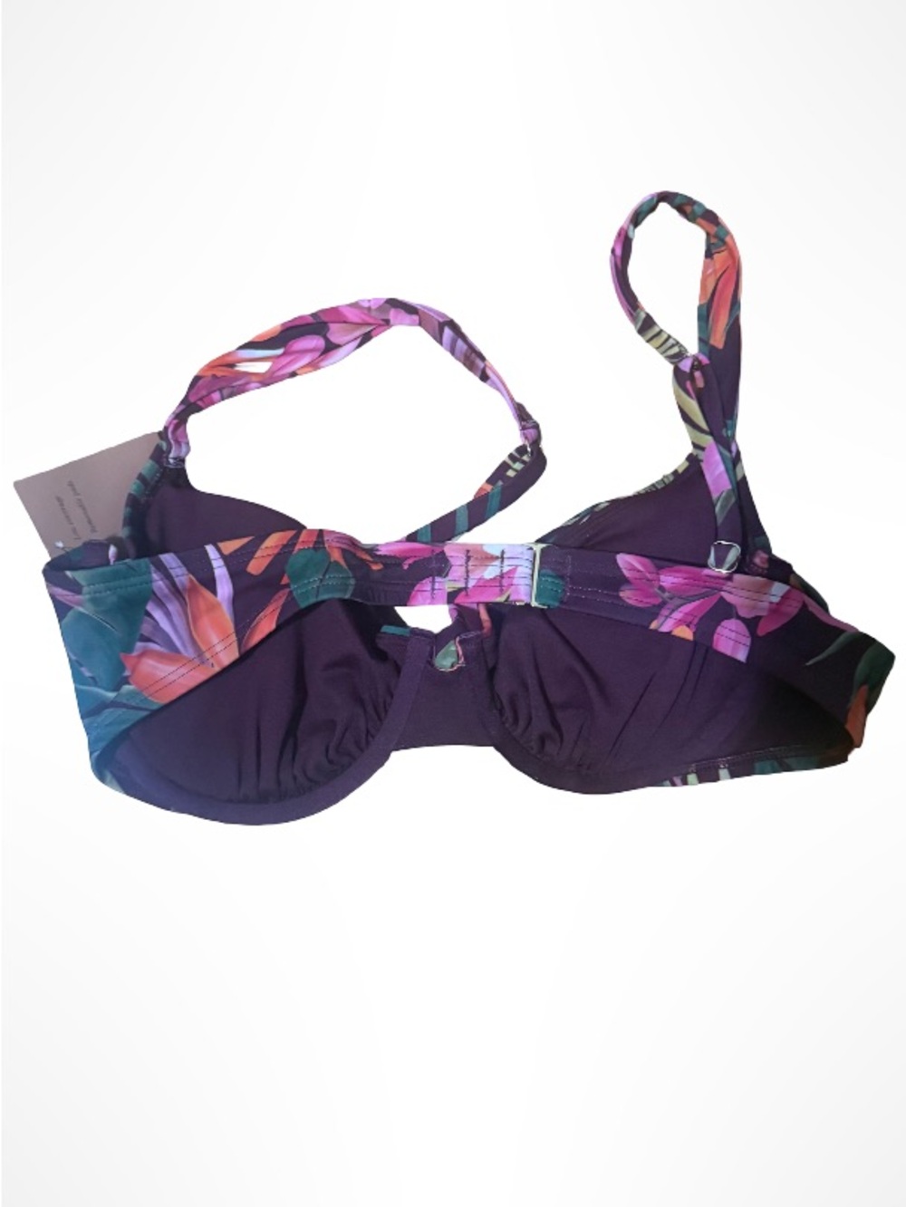 Shade & Shore Purple Tropical Floral Bikini Set - Picture 5 of 7